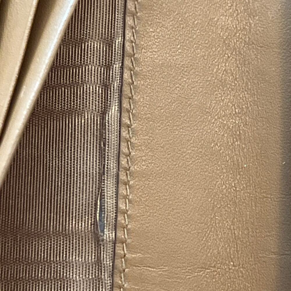 Vintage Celine Macadam Long Wallet Tan Leather & Canvas Made in Italy - Picture 11 of 15